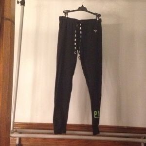 Black pink sweatpants
